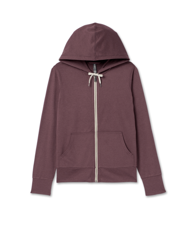 VUORI Womens Halo Performance Hoodie 2.0 Elderberry Heather