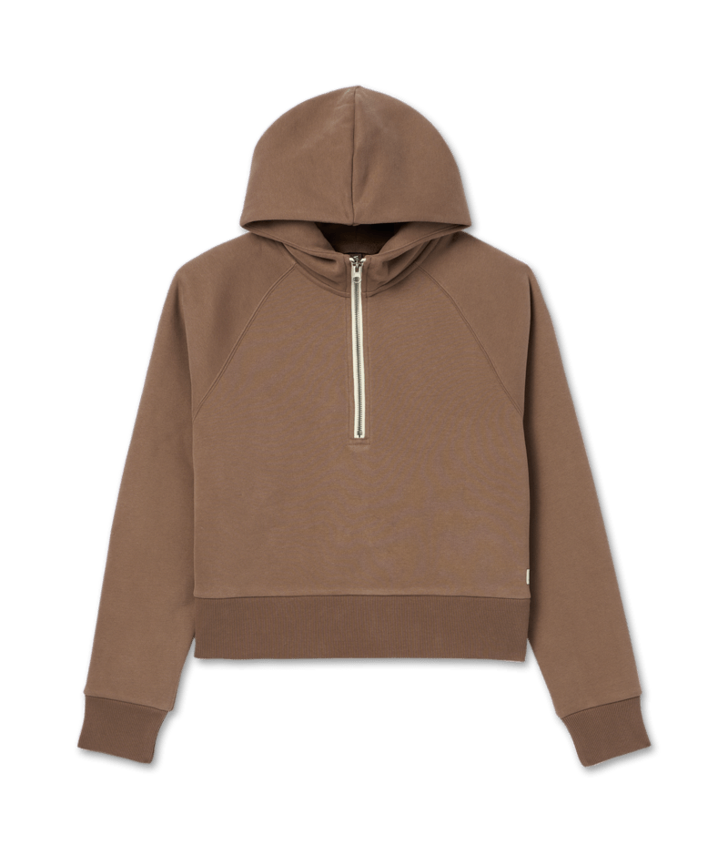 VUORI Womens Restore Half Zip Hoodie Clove