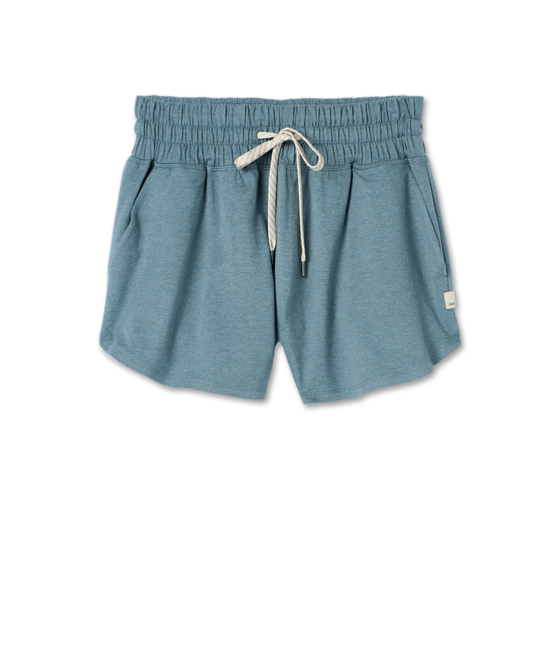 VUORI Womens Halo Performance Short 2.0 Smoke Blue Heather