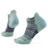 Smartwool Women's Run Zero Cushion Stripe Low Ankle Socks.