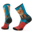 Smartwool Women's Hike Geo Fox Print Crew Socks.