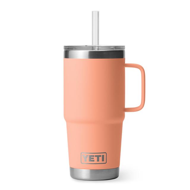 YETI Rambler 25 Oz Straw Mug PEACH