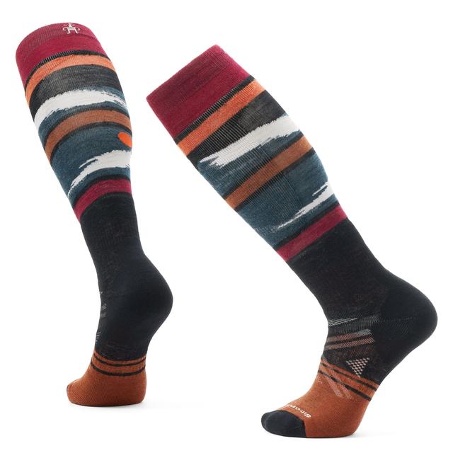 Smartwool Ski Full Cushion Midnight Ski Pattern Over The Calf Socks 001