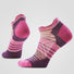 Smartwool Women's Run Zero Cushion Stripe Low Ankle Socks.