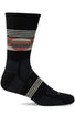 Sockwell Men's North Rim Crew | Moderate Graduated Compression Socks BLACK