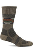 Sockwell Men's North Rim Crew | Moderate Graduated Compression Socks 030 KHAKI