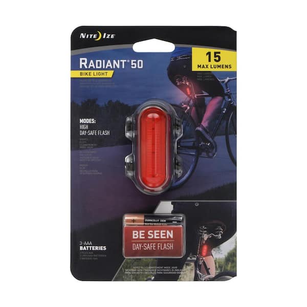 NITE IZE RADIANT 50 BIKE LIGHT RED