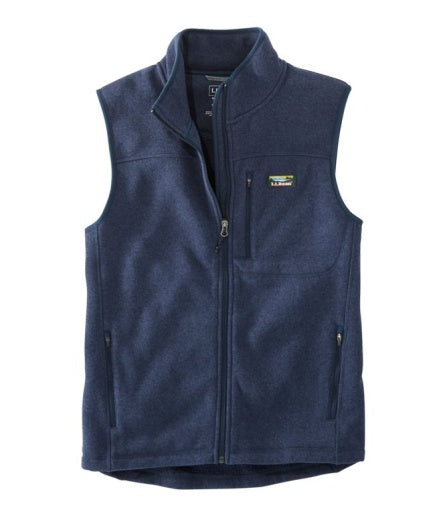 L.L.Bean Bean's Sweater Fleece Vest Men's Regular Bright Navy