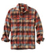 L.L.Bean Chamois Shirt Plaid Men's Regular Apple Cinnamon