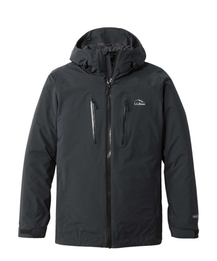 L.L.Bean Waterproof Primaloft Packaway Jacket Men's Regular Black