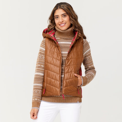 krimson klover W Vesta Hooded Vest 212