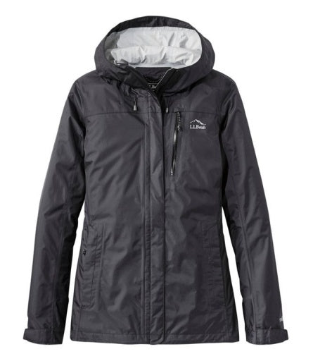 L.L.Bean Women's Trail Model Rain Jacket Black