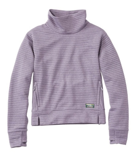 L.L.Bean AirLight Funnelneck Pullover Women's Regular Dark Periwinkle