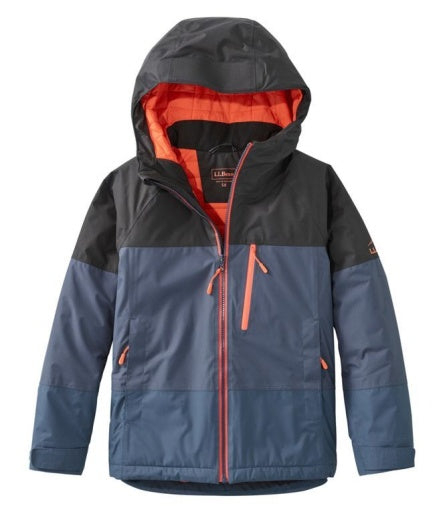 L.L.Bean Wildcat Waterproof Ski Jacket Little Kids' Black/Carbon Navy