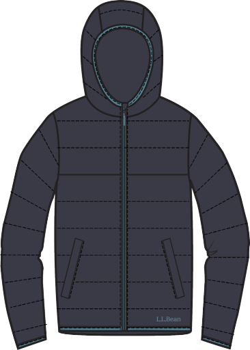 L.L.Bean Fleece-Lined Insulated Jacket Kids' Navy Night