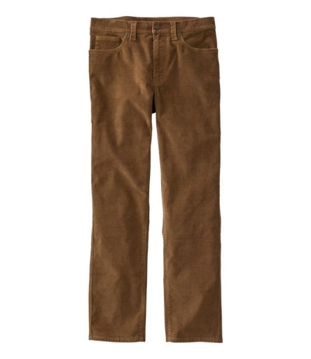 L.L.Bean BeanFlex Cord 5-Pocket Pant Standard Fit Straight Leg Men's Dune Brown