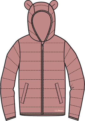 L.L.Bean Fleece-Lined Insulated Jacket Toddlers' Field Rose