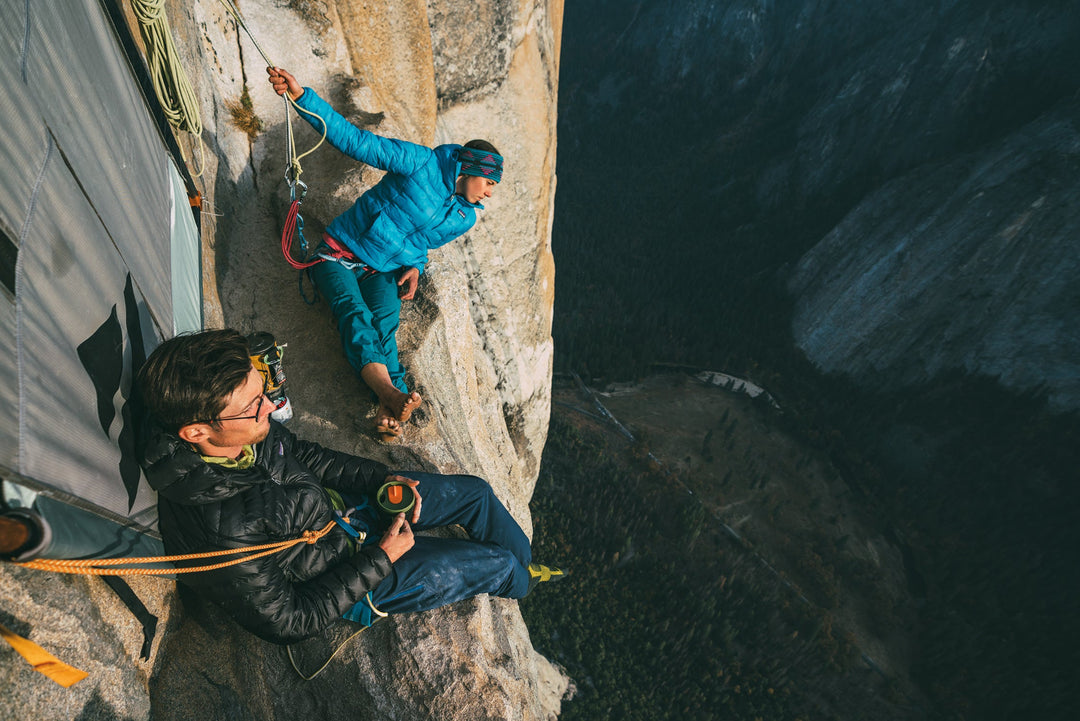 Patagonia Down Collection - Climber's on Mountain