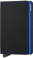 SECRID Matte Slimwallet BLACK & BLUE