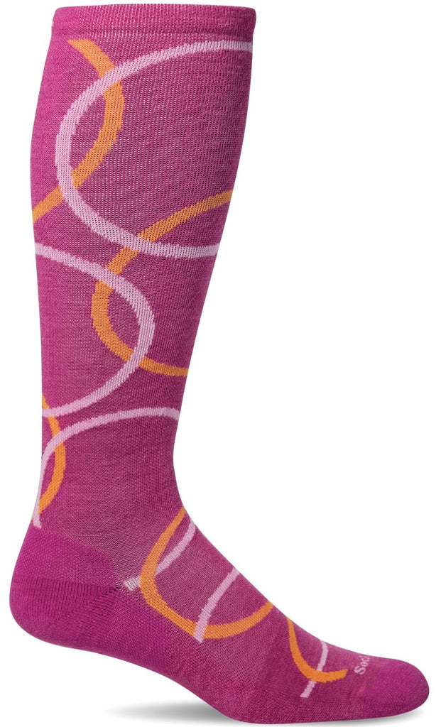 Sockwell Women's In the Loop | Moderate Graduated Compression Socks 530 RASPBERRY