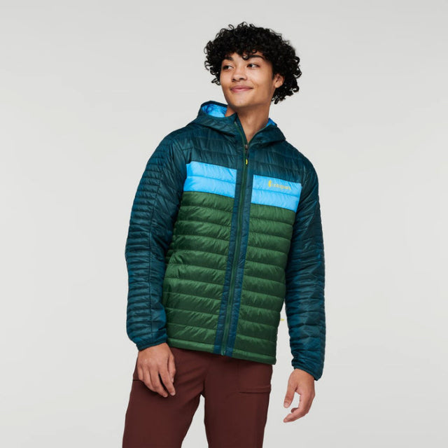Cotopaxi Men's Capa Insulated Hooded Jacket | Past Season Model Deep Ocean & Forest