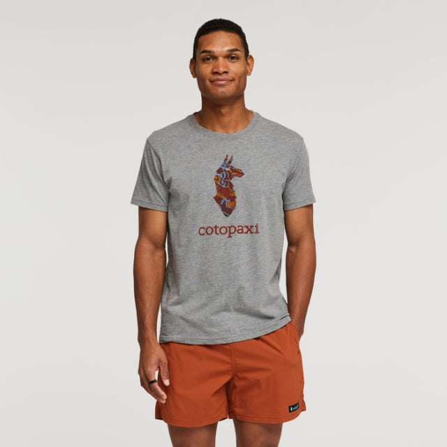 Cotopaxi Men's Altitude Llama Organic T-Shirt Heather Grey