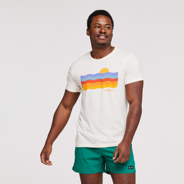 Cotopaxi Men's Disco Wave Organic T-Shirt Bone
