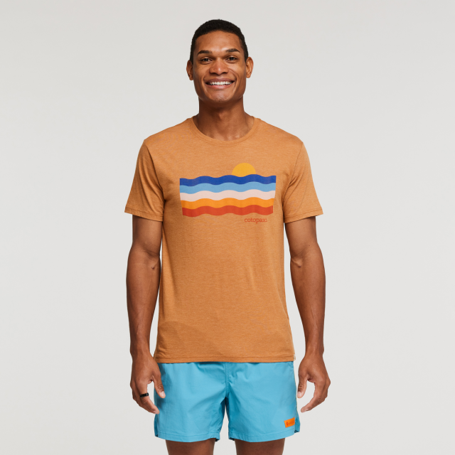 Cotopaxi Men's Disco Wave Organic T-Shirt Saddle