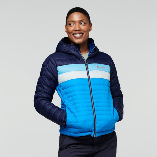 Cotopaxi Women's Fuego Down Hooded Jacket | Past Season Model Maritime & altwater / S