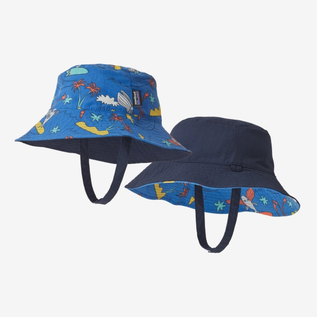 Patagonia Baby Sun Bucket Hat Happy Jam: Bayou Blue