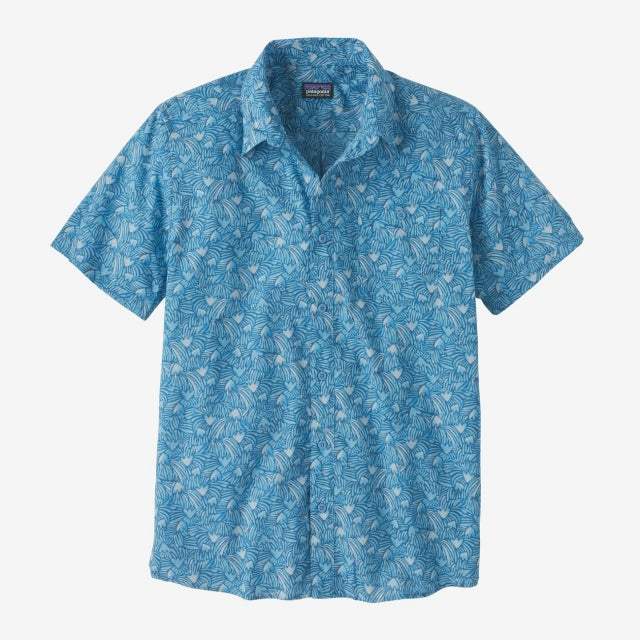 Patagonia Men's Go To Shirt Block Party: ago Blue / L