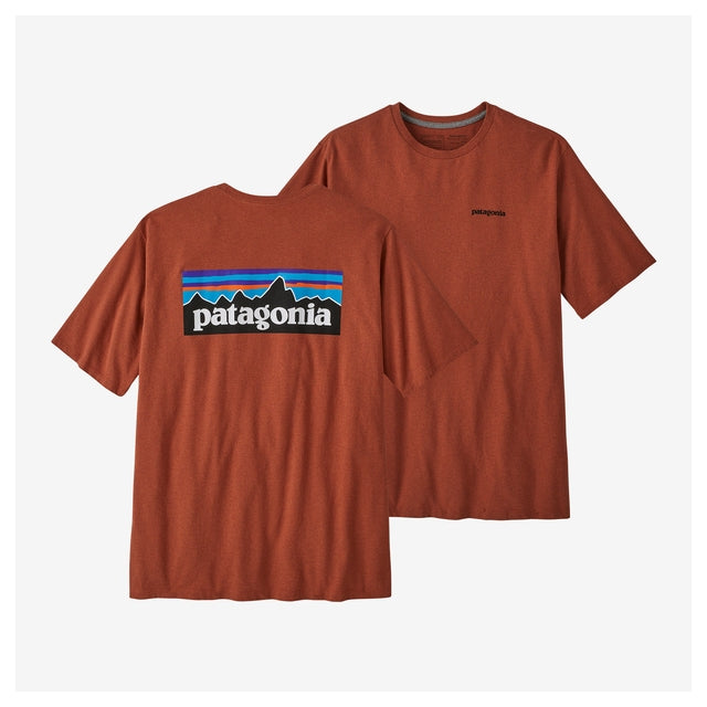 Patagonia Men's P-6 Logo Responsibili-Tee Quartz Coral