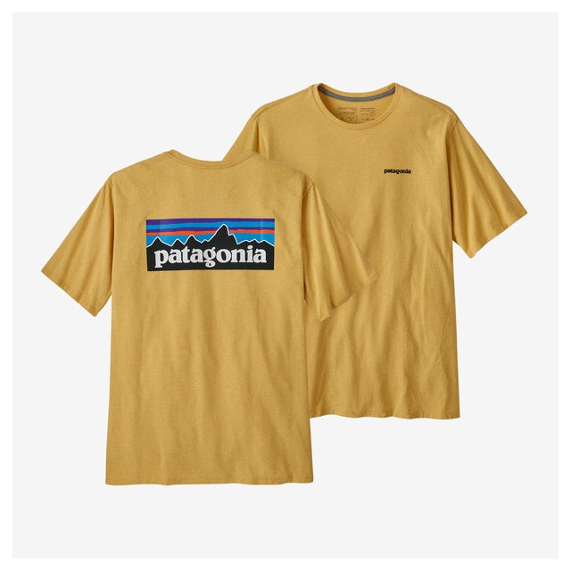 Patagonia Men's P-6 Logo Responsibili-Tee Surfboard Yellow