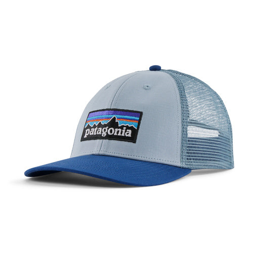 Patagonia P-6 Logo LoPro Trucker Hat Steam Blue