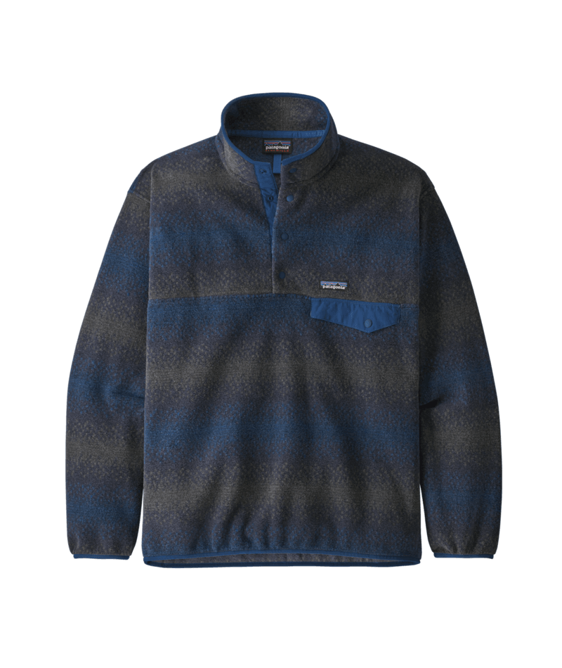 Patagonia Men's Synchilla Snap-T Pullover Gem tripe: New Navy / S