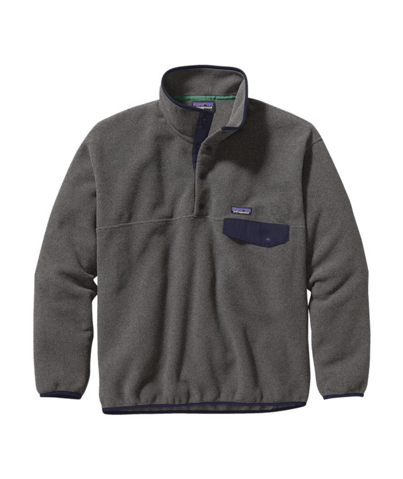 Patagonia Men's Synchilla Snap-T Pullover Nickel w/Navy Blue