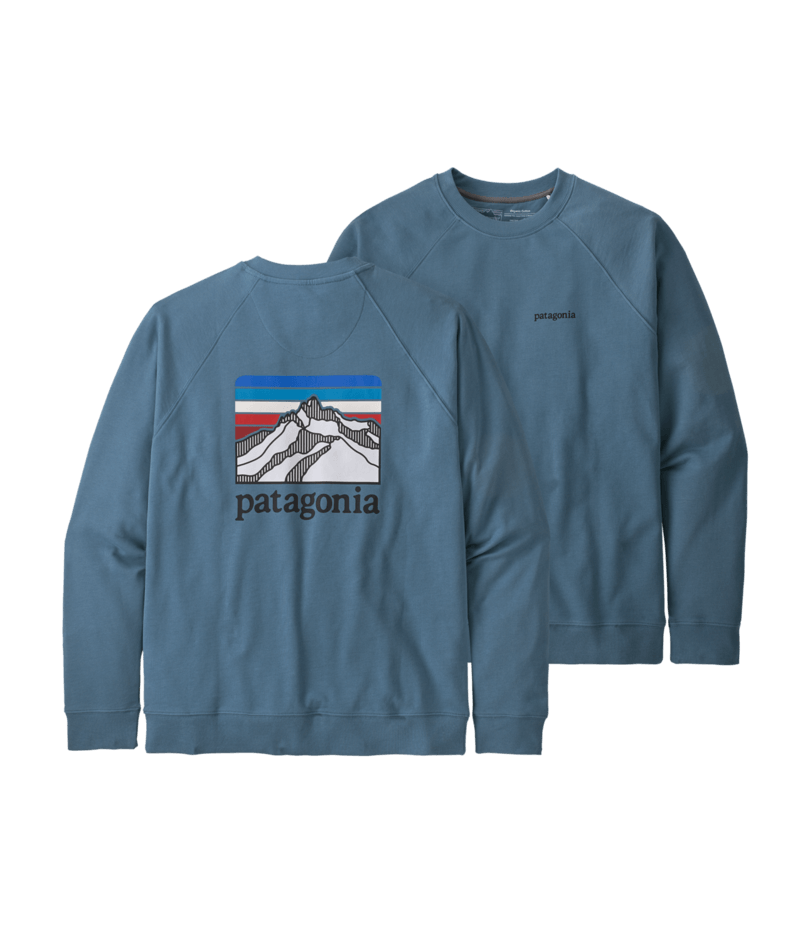 Patagonia Men's Line Logo Ridge Organic Crew Sweatshirt | J&H Outdoors