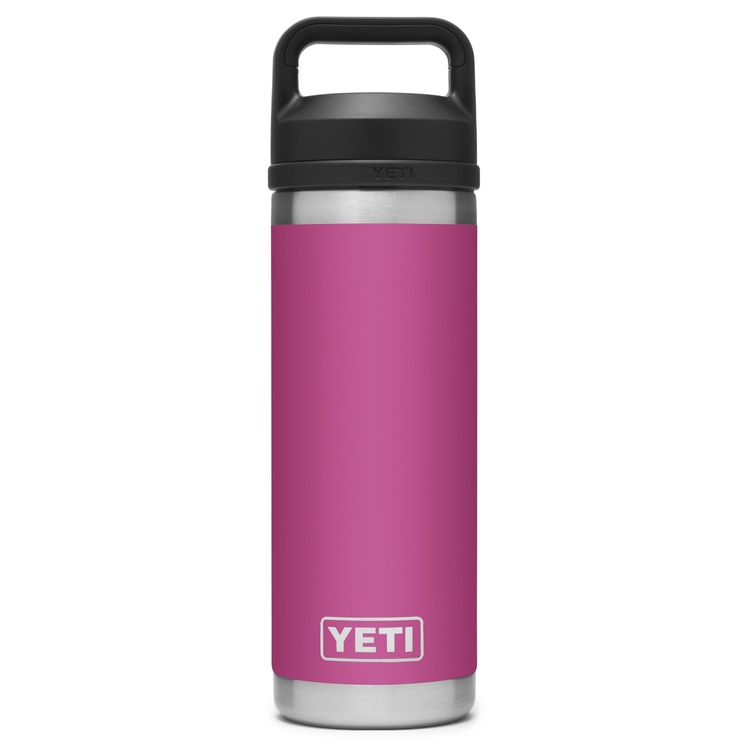 YETI Rambler 18 Oz Water Bottle with Chug Cap in Power Pink
