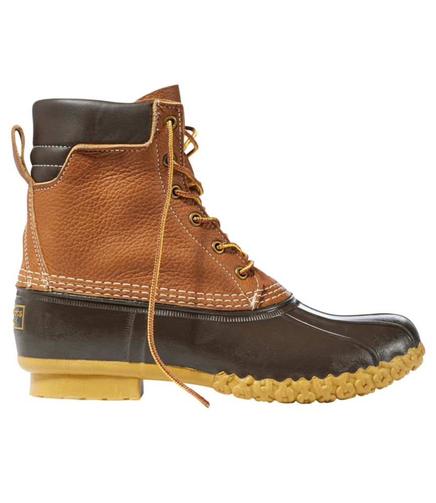 L.L.Bean Men's Bean Boot 8" Padded Collar Tumbled Leather | J&H Outdoors