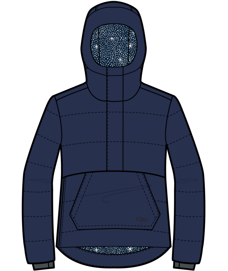 Outdoor Research Women's Warli Sky Transcendent Down Pullover | J&H Outdoors