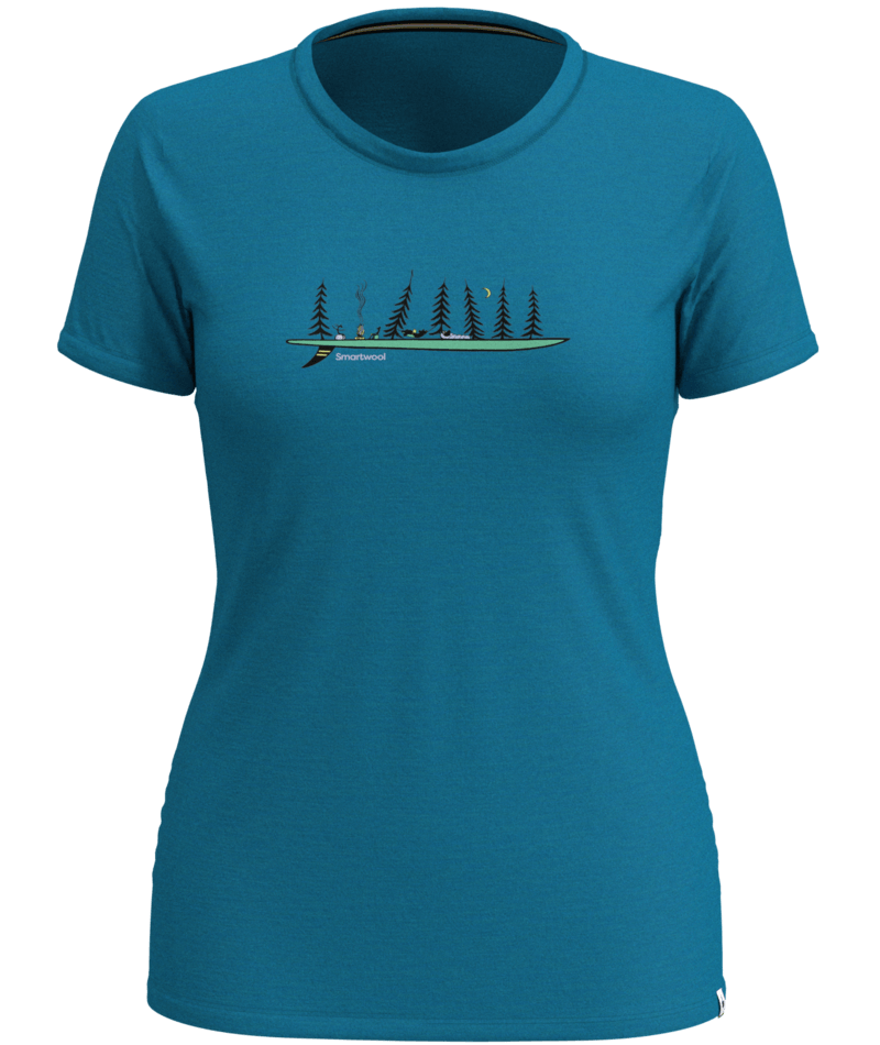 Smartwool Women's Merino Sport 150 Camping With Friends Graphic Tee | J&H Outdoors