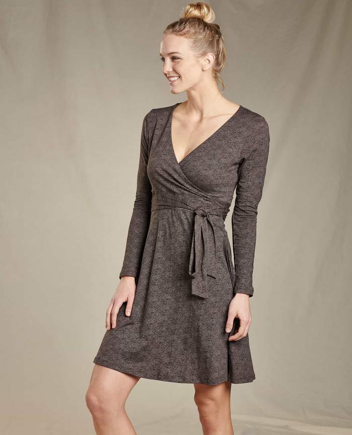 Toad&Co. Women's Cue Wrap Long Sleeve Dress | J&H Outdoors