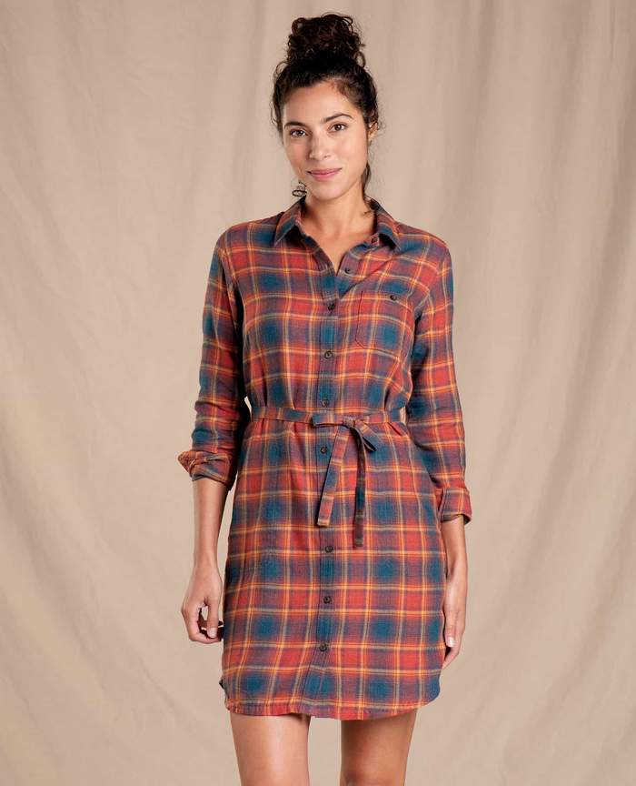 Toad&Co. Women's Re-Form Flannel Shirtdress | J&H Outdoors