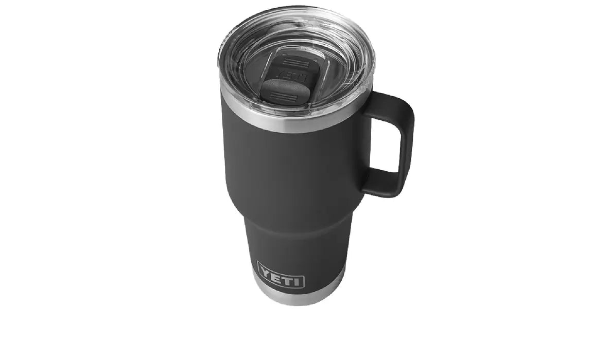YETI Rambler 30 oz Travel Mug with Stronghold Lid, Black 