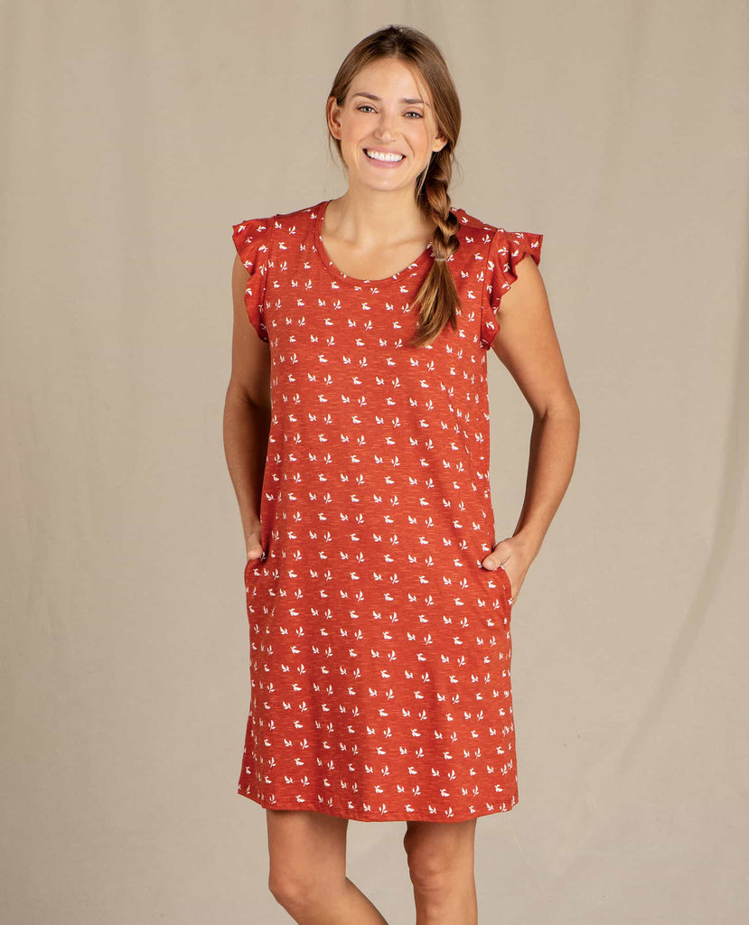 Toad&Co. Women's Rufflita Short Sleeve Dress | J&H Outdoors