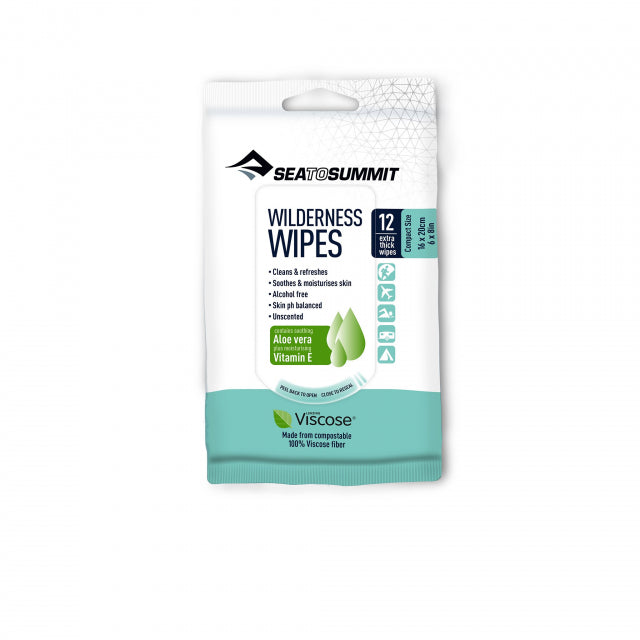 Sea to Summit Wilderness Wipes - S - 12 per pack | J&H Outdoors