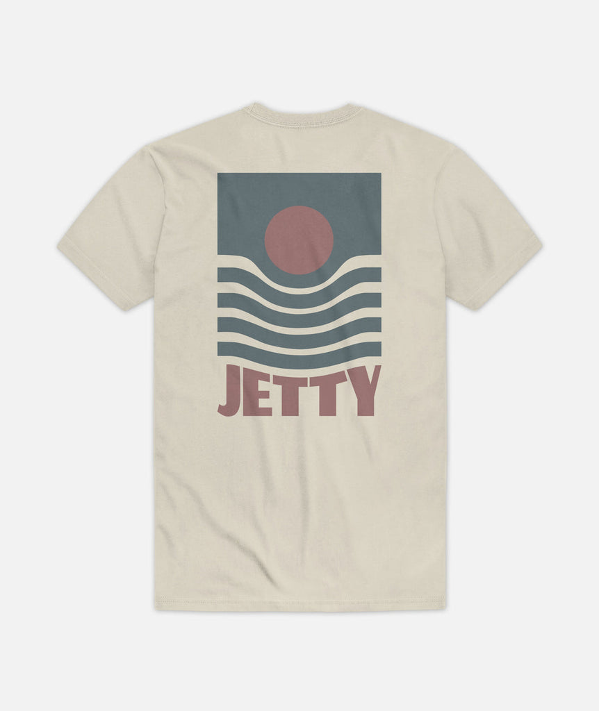 Jetty Men's Submerge Tee Cream