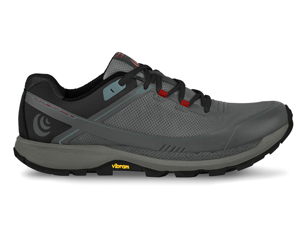 Topo Athletic Men's Runventure 3 - Grey / Red | J&H Outdoors