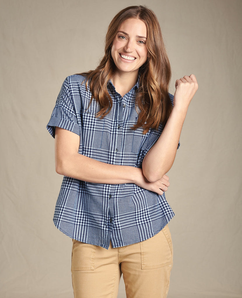 Toad&Co. Women's Indigo Wells Short Sleeve Shirt | J&H Outdoors