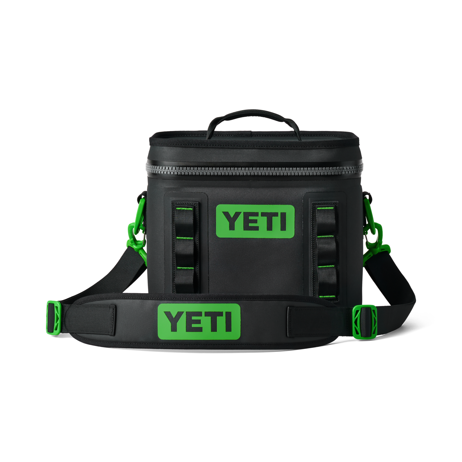 YETI Hopper Flip 12 Soft Cooler - Black/Canopy Green